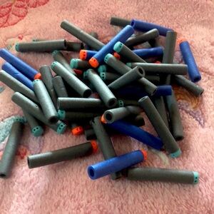 Blue baby blue Grey             Nerf gun bullets